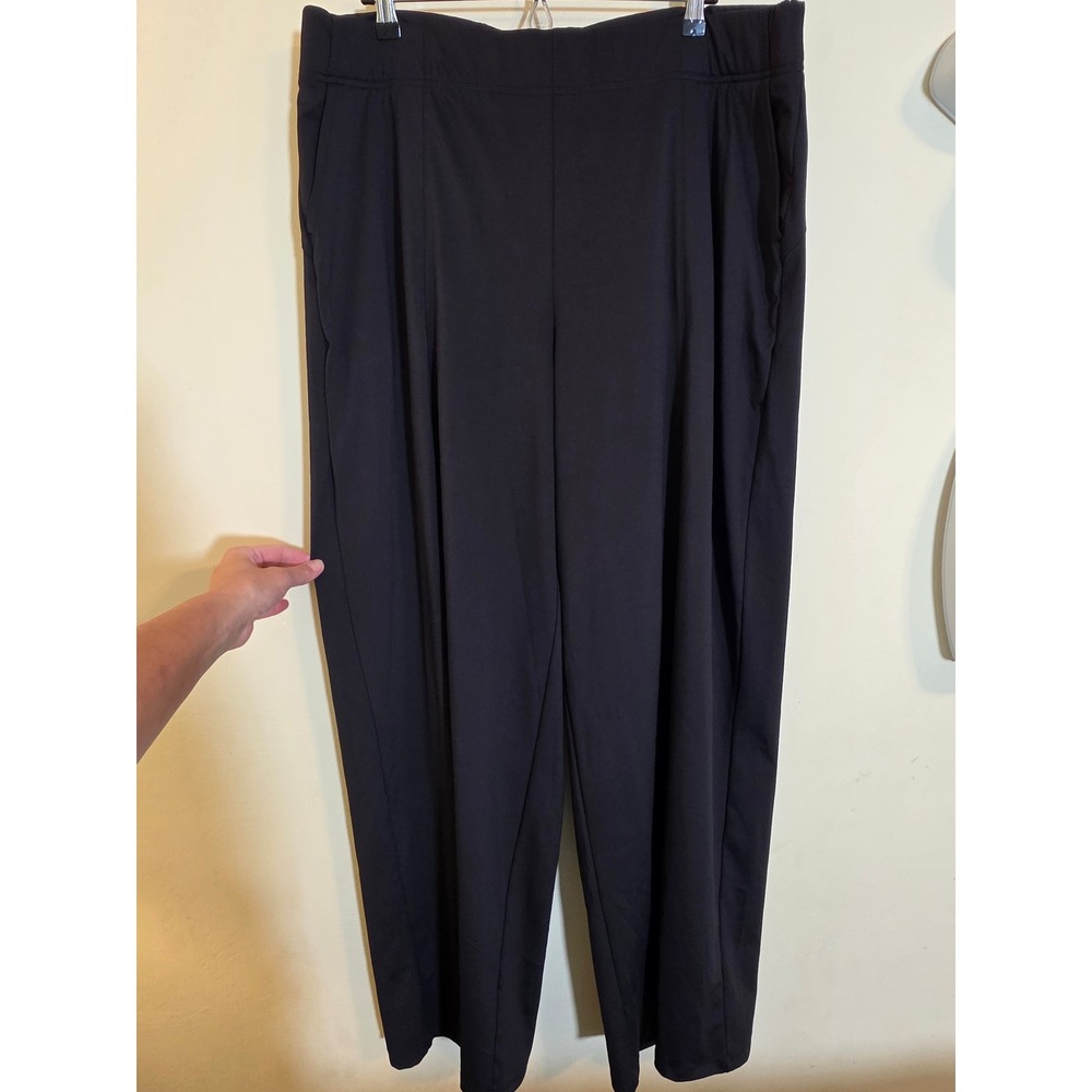 Old Navy Powersoft Go-Dry Black Wide Leg Active Pants XXL Tall
